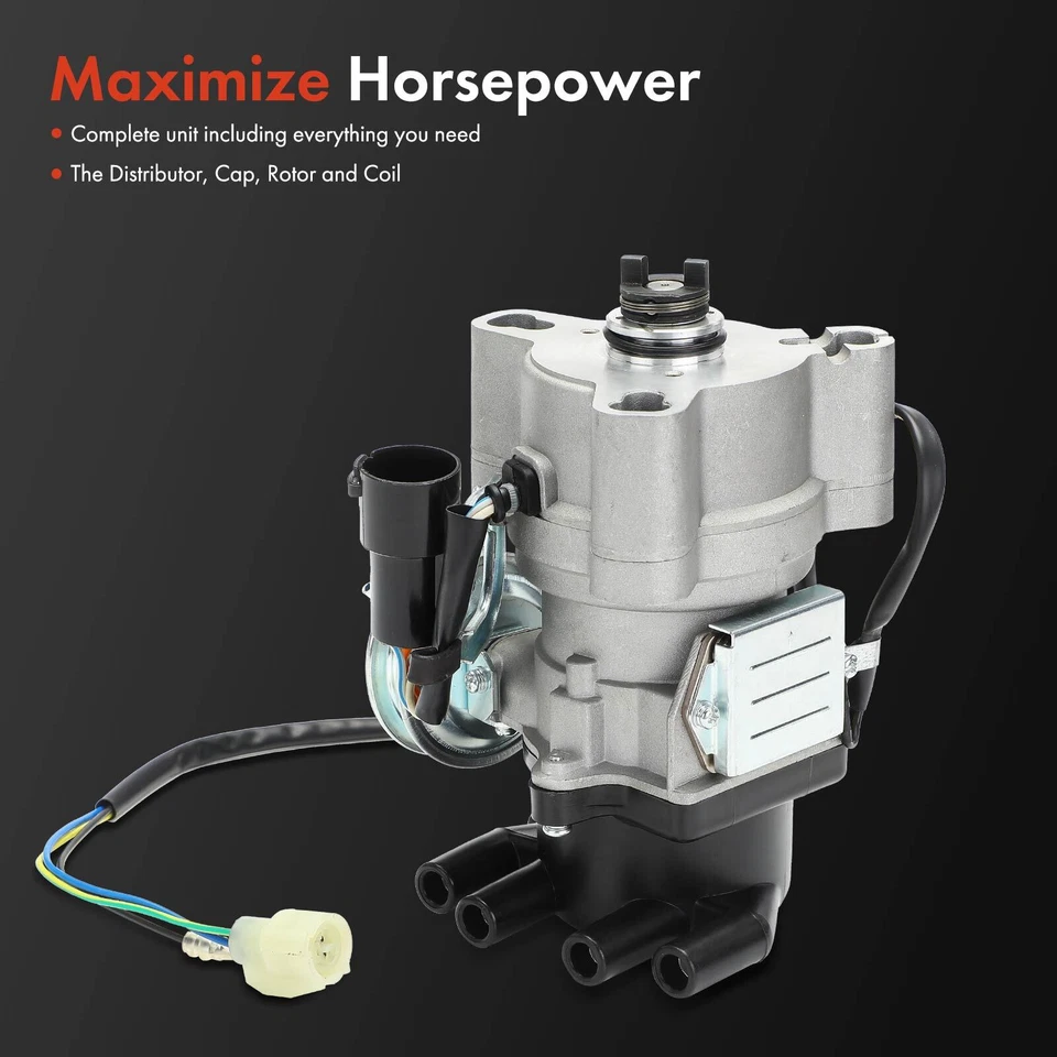Distribuidor de encendido con tapa y rotor para Honda Accord 1986-1989 Prelude 1985-1987 Foto 2 de 4