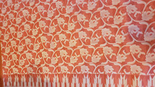 Saree Soft Jamdani Pinkish Orange Cotton