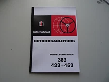 IHC Betriebsanleitung 383 423 453 Bedienungsanleitung Handbuch
