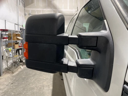 2009 - 2012 Ford F350SD Passenger RH Right Black Heated Power Door Mirror