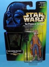 Star Wars Power of the Force Saelt-Marae Yak Face Holo Green Card Collection 2