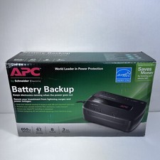 APC Battery Backup System BE650G1 8 Outlets BackUps New Open-Box Surge Protector