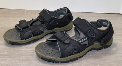 Men s Sport Water Hiking Sandals Ozark Trail Size 9 M Black Shoes Calvin IV Lake
