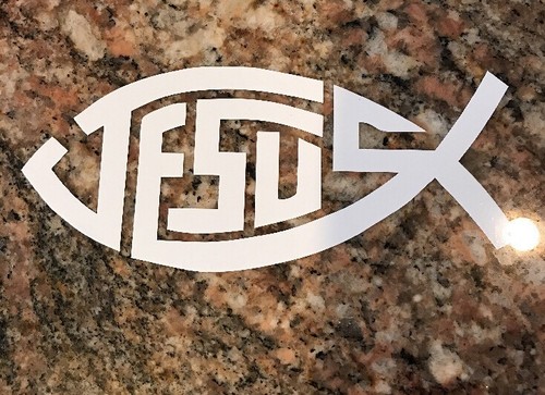 Christian Sticker - Jesus God Fish Faith Believer | eBay