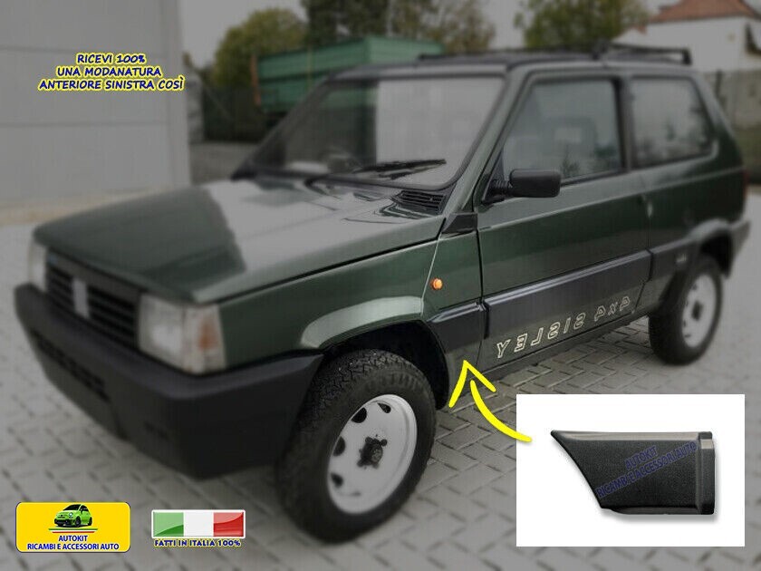 Modanatura Paracolpi Panda 4x4 Lato Sinistro Anteriore Nero - Ricambio Originale - Foto 7