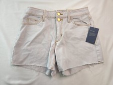 Universal Thread Womens White High Rise Vintage Midi 4" Shorts Size 2 26W Stretc