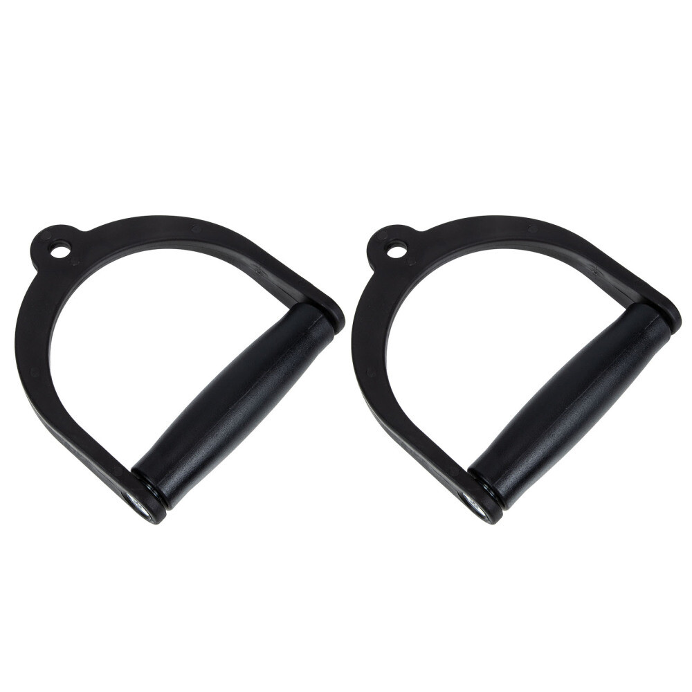 2 Pcs Sports Handle Plastic Fitness Cable Machine Attachment Exercise