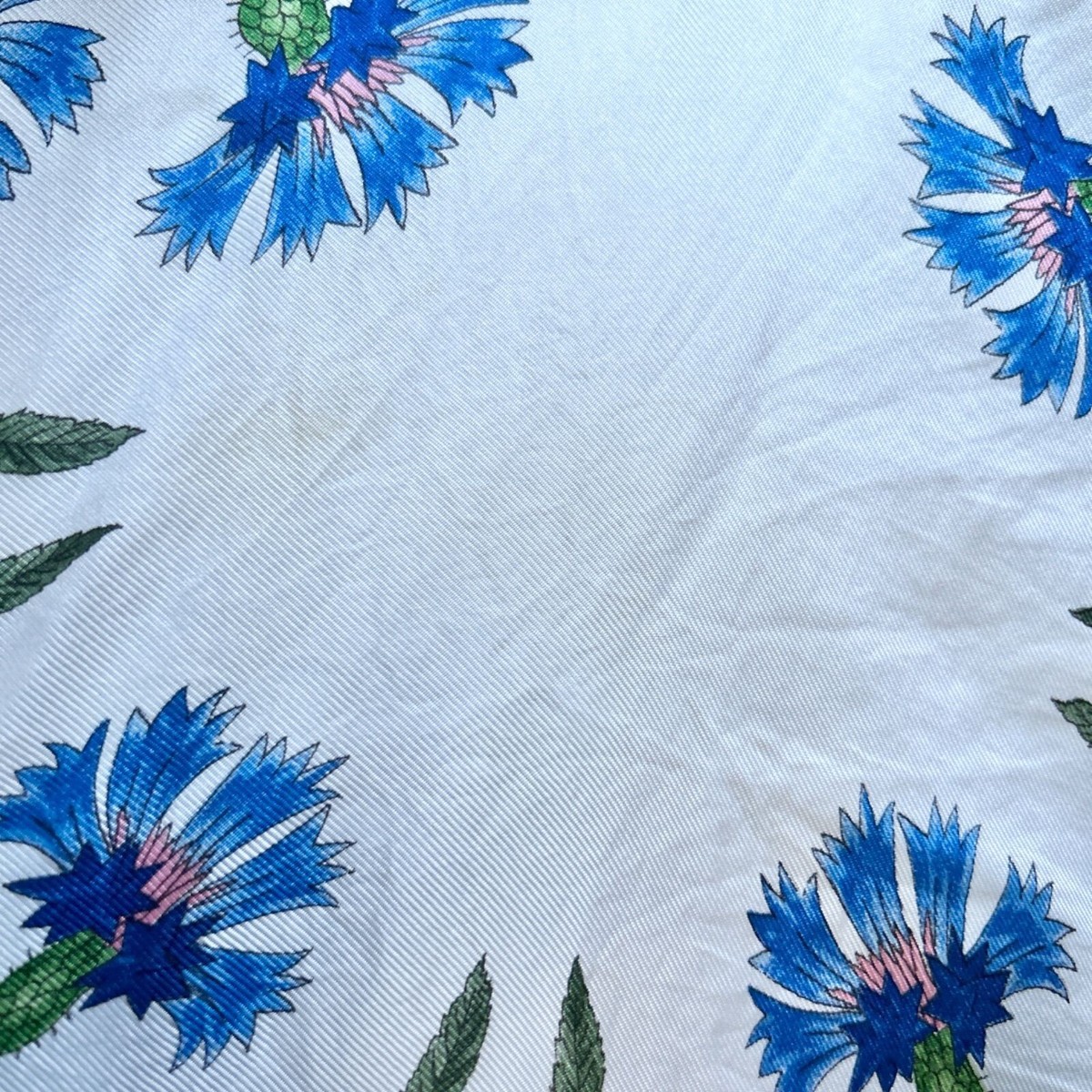 Gucci large scarf V.Accornero design silk floral 87×87cm