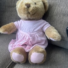 Ralph Lauren Romance Teddy Bear Dressed in Pink Seeater; Soft Furry Plush 10  