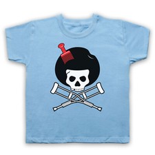 JACKASS SKULL AND CROSSBONES UNOFFICIAL KNOXVILLE AFRO KIDS CHILDS T-SHIRT