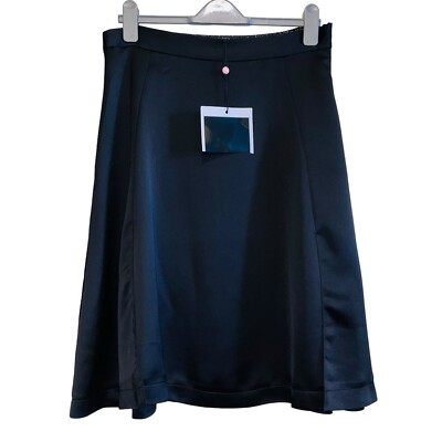 BNWT Custommade Designer Women's Size XL ''Elma'' Fit and Flare Skirt Black New