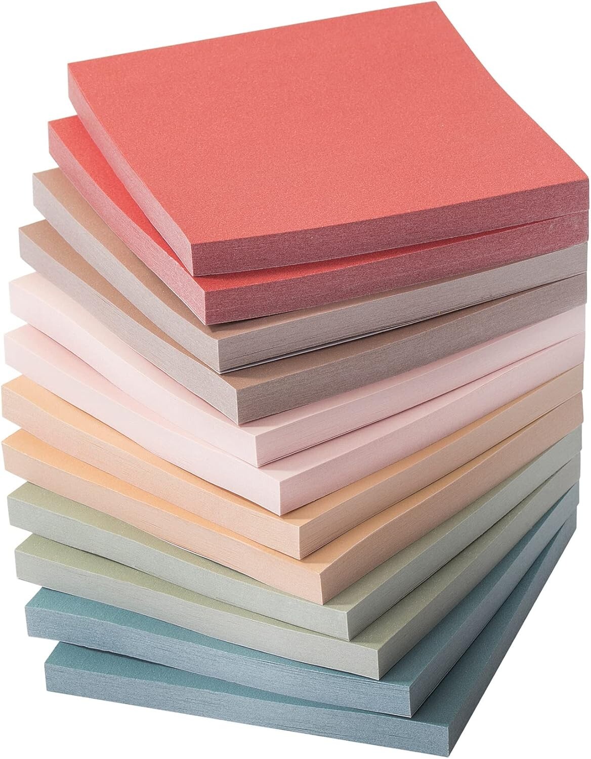 Vintage Color Sticky Notes 3x3 Inch 12 Pads Self-Stick Aesthetic-image