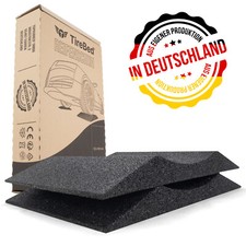 TOPRUBBER&reg; 2x Reifenschuh 400er SET in schwarz Reifenschoner aus Gummigranulat