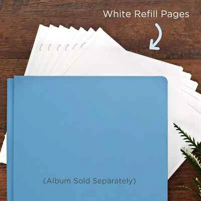 Creative Memories TRUE 12x12 Plain White Refill Pages & Protectors 16pk