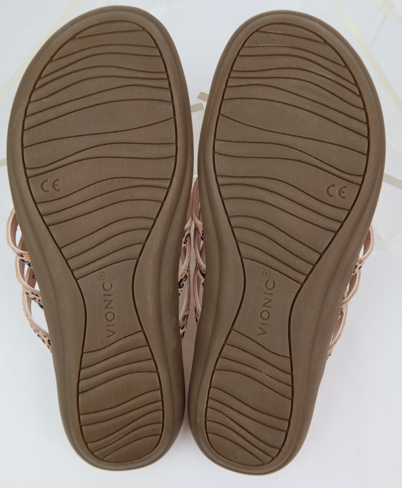 Vionic Alta Leopard Toe Post Orthotic Sandals Ros… - image 6