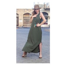 GAP | Women’s Olive Green Midi Dress Size Small 👗