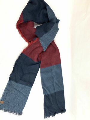 Timberland Soft Color Block Red/Blue Women s Neck Scarf A1e53-433