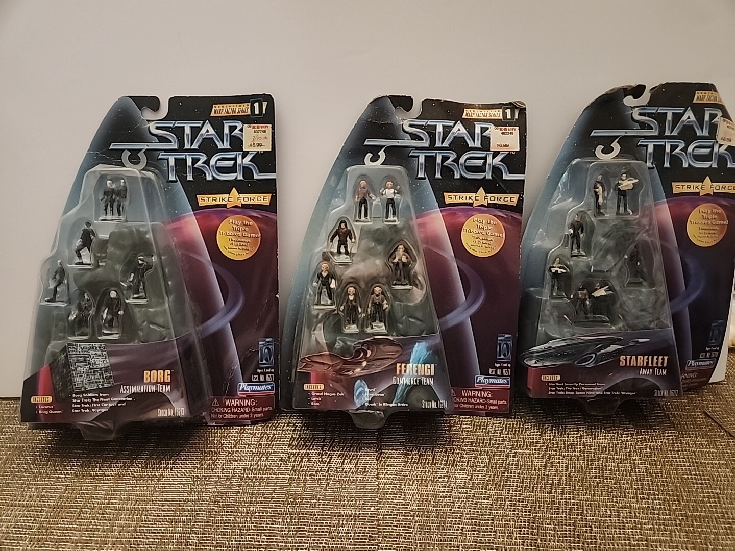 Playmates Toys. Star Trek Strike Force  Figures.