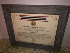 NATIONAL INTELLIGENCE MERITORIOUS COMMEMORATIVE UNIT CITATION CERTIFICATE Type-1
