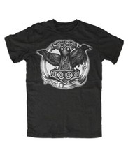 Hugin Munin T-Shirt Schwarz Vikings THOR Odin Mjölnir Valhalla Berserker Ragnar