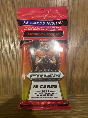 2021 Panini Prizm Draft Picks Footbal Cello Pack.