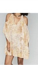 Show Me Your MuMu Tunic Kimono Womens m sheer Animal Print Peta Boo Top Ladies