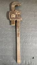 Buhl & Sons 18" Pipe Wrench B&S Adjustable Spanner Detroit MI USA Vintage