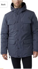 NWT 699 PAJAR Sz XXL Mens Graphite Blue Fielding Jacket Hooded Down Filled