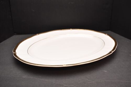 Wedgwood Windsor Black Oval Serving Platter 15 1/8" Tray - Picture 2 of 8