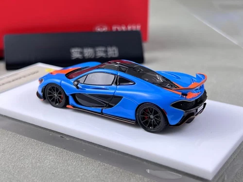 DMH 1:64 Gulf Blue P1 Super Racing Sports Model Diecast Resin Car - Picture 6 of 6