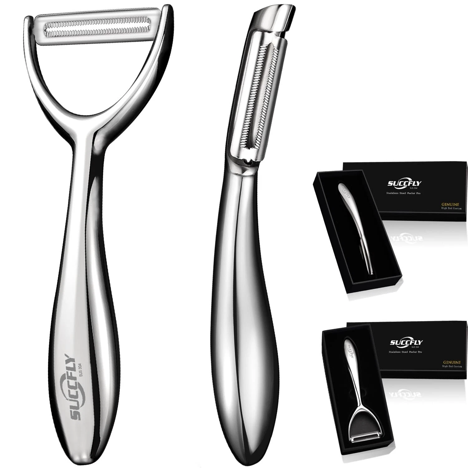 Vegetable Peeler Stainless Steel，Ultra Sharp Potato Peelers for Kitchen,
Opens in a new window or ta