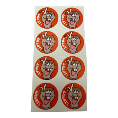 Vintage Scratch n Sniff  8 Root Beer Float Great Stinky Sticker
