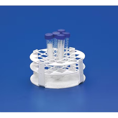 Plastic Test Tube Rack, Round, 24-Tube, 3Kvt4