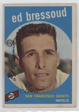 1959 Topps Eddie Bressoud Ed (Red Bar Visible Next to Card Number) #19 0z0n