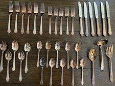 Gorham Calais SILVERPLATED Flatware Good Used...