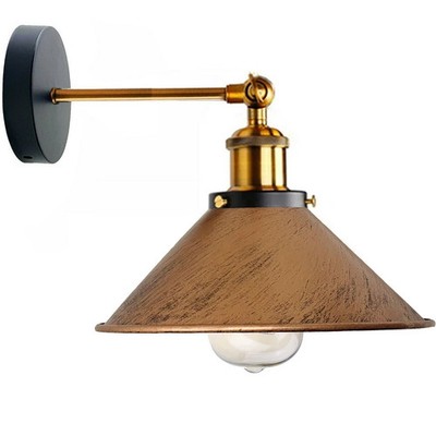 Industrial Vintage Wandleuchter Leuchte Kegelschirm Wandlampe Innenbeleuchtung Leuchte