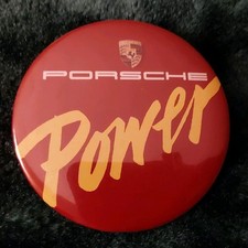 Vintage Porsche Power 3.5" Lapel Pin button hat pin pin back