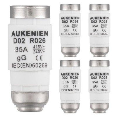 Neozed Sicherung 35A D02 Keramik Sicherung 5 Stück 400VAC Sicherheit