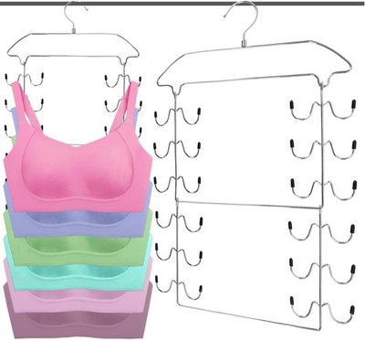 Space Saving Bra Hamgers, Closet Organizers and Storage for Camisoles Tank Tops 