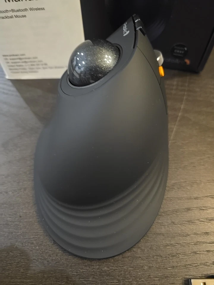 ProtoArc EM05 NL Gray Vertical Trackball Mouse Ergonomic - Image 4 of 4
