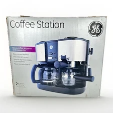 Espresso Cappuccino Maker Machine with Frother GE Model 169069 OPEN BOX, New