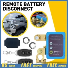 Remote Battery Disconnect Switch 12v, 240A, Upgrade Smart Voltage Kill Switch US