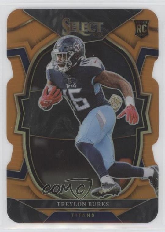 2022 Panini Select Concourse Orange Prizm Die-Cut 114/199 Treylon Burks #39 2l4