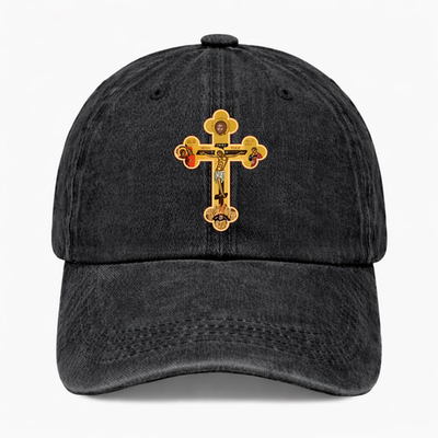 Jesus Cross Hat Christian Faith Cap Religious Crucifix  display picture 2