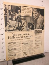 newspaper ad 1961 WARNER BROS Troy Donahue Connie Stevens Diane McBain S Hugueny
