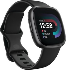Google Fitbit Versa 4 FB523  Graphite -FAIR