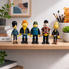 JAMES JARVIS x Crowd Forever - Sensible Motorcycle Club - Set of 5 Vinyl Figures