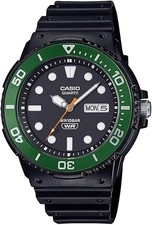 CASIO Collection Standard Wrist Watch MRW-230HJ-1E3JF Black/Green Bezel