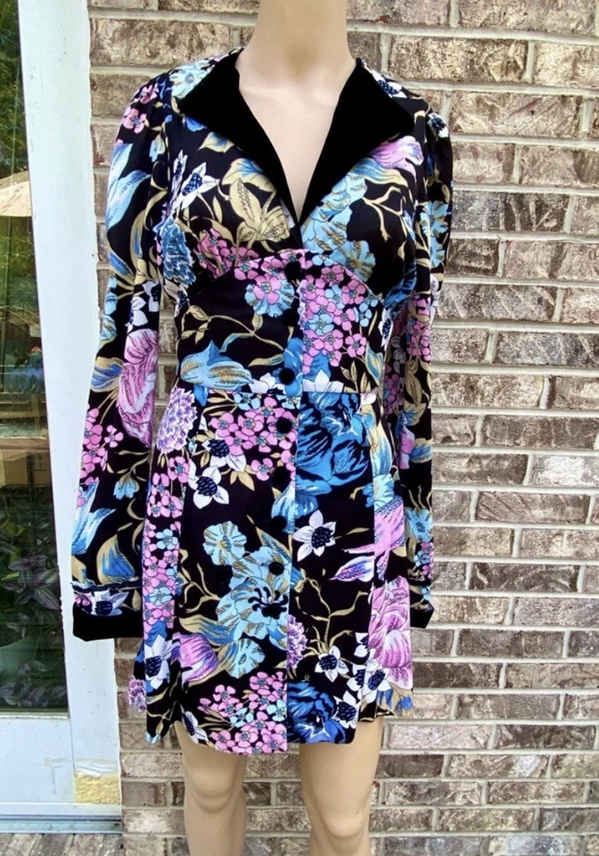 Vestido Floral Raro Vintage Años 60/70 Young Innocent by Arpeja Foto 3 de 4