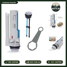 Kohler-Compatible 2-Inch Dual Flush Valve Kit with 38mm Button - Easy to Install